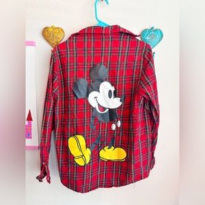❤️Gently loved MICKEY MOUSE Flannel from CAKEWORTHY ❤️